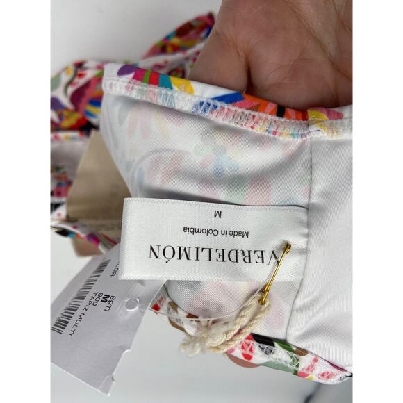 NWT‎ Verdelimon Swim Top Medium 286116 Izamal Printed Birds Wrap Strap $177 - Picture 11 of 16